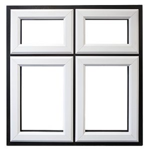 Black and White Casement Window